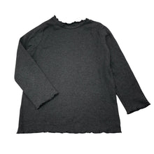 Load image into Gallery viewer, Girls Zara, dark grey ribbed long sleeve top, FUC, size 3-4,  