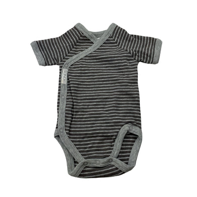 Unisex Bonds, striped soft cotton bodysuit / romper, EUC, size 0000,  