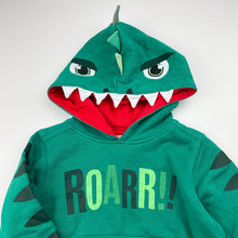 Load image into Gallery viewer, Boys Anko, fleece lined hoodie sweater, dinosaur, GUC, size 1,  
