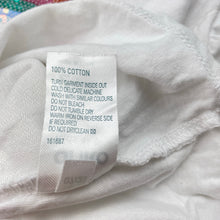 Load image into Gallery viewer, Girls Anko, white cotton tee / top, sequin rainbow, EUC, size 2,  