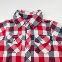Load image into Gallery viewer, Boys Minoti, checked cotton short sleeve shirt, GUC, size 1,  