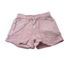 Load image into Gallery viewer, Girls KID, pink striped linen blend shorts, elasticated, GUC, size 3,  