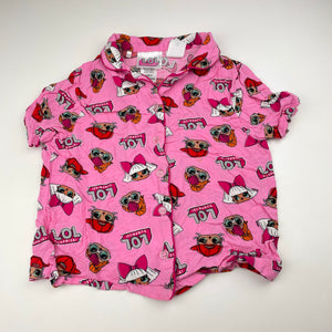 Girls LOL Surprise, pyjama top & shorts, FUC, size 4,  