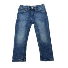 Load image into Gallery viewer, Unisex H&amp;M, stretch denim skinny fit jeans, adjustable, Inside leg: 32.5cm, GUC, size 3,  