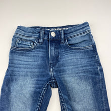 Load image into Gallery viewer, Unisex H&amp;M, stretch denim skinny fit jeans, adjustable, Inside leg: 32.5cm, GUC, size 3,  