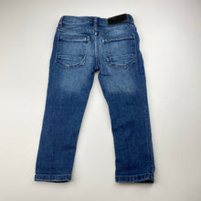 Load image into Gallery viewer, Unisex H&amp;M, stretch denim skinny fit jeans, adjustable, Inside leg: 32.5cm, GUC, size 3,  