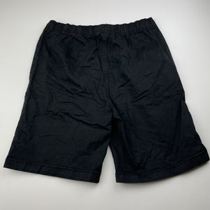 Boys Anko, black stretch cotton shorts, elasticated, EUC, size 12,  