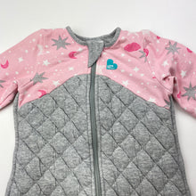 Load image into Gallery viewer, Girls Love to Dream, 2.5 Tog sleepsuit / sleeping bag, light pilling &amp; light mark on back, FUC, size 1,  