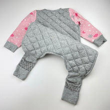 Load image into Gallery viewer, Girls Love to Dream, 2.5 Tog sleepsuit / sleeping bag, light pilling &amp; light mark on back, FUC, size 1,  