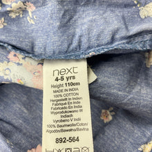 Load image into Gallery viewer, Girls Next, lightweight floral cotton dress, wash fade &amp; discolouration, FUC, size 4-5, L: 56cm