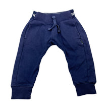 Load image into Gallery viewer, Unisex Bonds, navy fleece lined track pants, elasticated, FUC, size 0,  