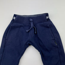 Load image into Gallery viewer, Unisex Bonds, navy fleece lined track pants, elasticated, FUC, size 0,  