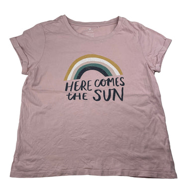 Girls Target, pink organic cotton tee / top, GUC, size 14,  