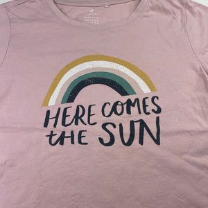 Girls Target, pink organic cotton tee / top, GUC, size 14,  