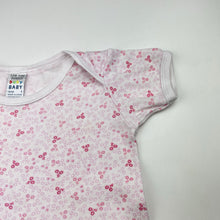 Load image into Gallery viewer, Girls Baby Baby, vintage floral cotton bodysuit / romper, GUC, size 1,  