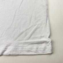 Load image into Gallery viewer, Unisex Tommy Hilfiger, white cotton tee / top, armpit to armpit: 31cm *small sizing*, FUC, size 6-7,  