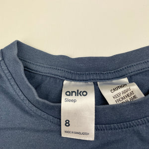 Boys Anko, cotton pyjama tee / top, FUC, size 8,  