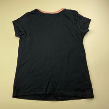 Load image into Gallery viewer, Girls Anko, navy cotton pyjama top, unicorn, GUC, size 7,  