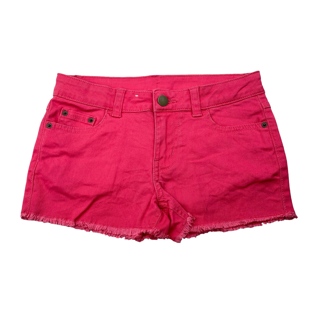 Girls Target, pink stretch cotton shorts, adjustable, FUC, size 8,  