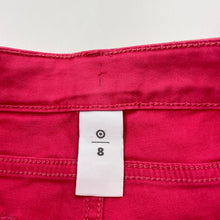 Load image into Gallery viewer, Girls Target, pink stretch cotton shorts, adjustable, FUC, size 8,  