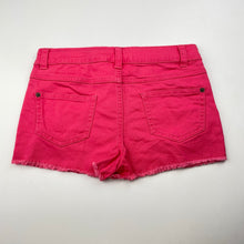 Load image into Gallery viewer, Girls Target, pink stretch cotton shorts, adjustable, FUC, size 8,  