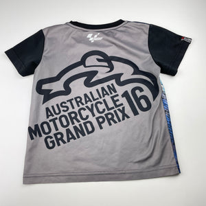 Boys Aust Moto GP, 2016 Grand Prix lightweight tee / top, FUC, size 4,  