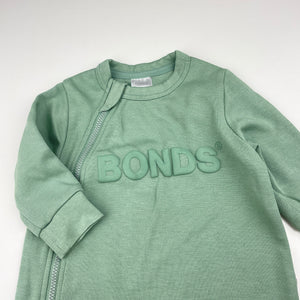 Unisex Bonds, Tech Sweats zip wondersuit, EUC, size 000,  
