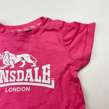 Load image into Gallery viewer, Girls Lonsdale, pink cotton tee / top, FUC, size 1,  