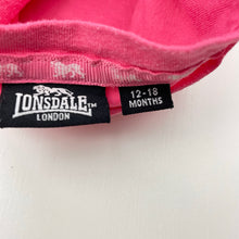 Load image into Gallery viewer, Girls Lonsdale, pink cotton tee / top, FUC, size 1,  
