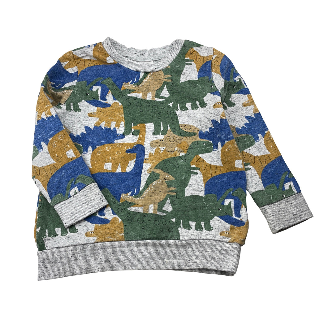 Boys Seed, lightweight cotton sweater / jumper, dinosaurs, FUC, size 4,  