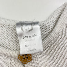 Load image into Gallery viewer, Girls Target, white knitted cotton cardigan, FUC, size 1,  