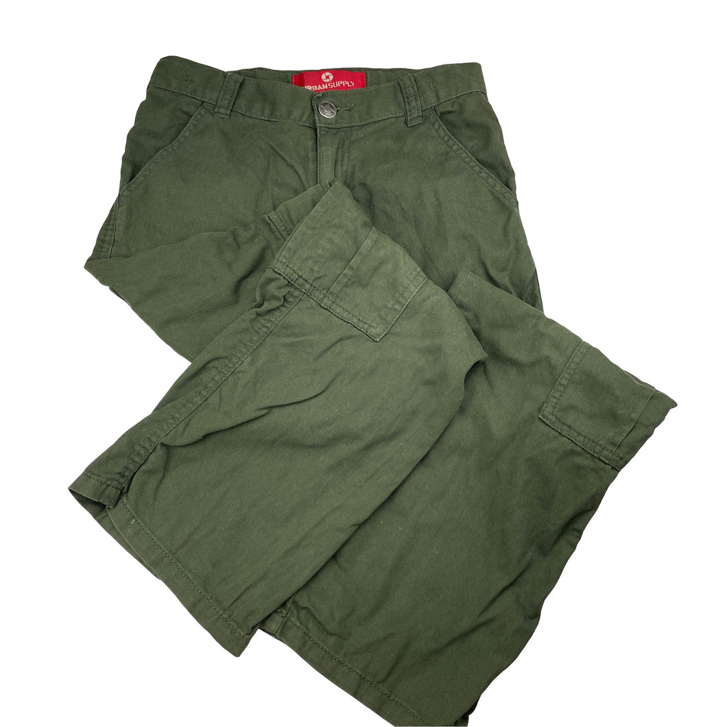 Boys Urban Supply, khaki cotton cargo pants, adjustable, Inside leg: 63.5cm, GUC, size 8,  