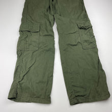Load image into Gallery viewer, Boys Urban Supply, khaki cotton cargo pants, adjustable, Inside leg: 63.5cm, GUC, size 8,  