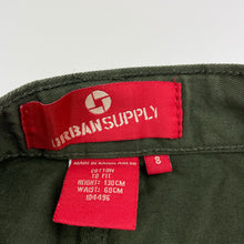 Load image into Gallery viewer, Boys Urban Supply, khaki cotton cargo pants, adjustable, Inside leg: 63.5cm, GUC, size 8,  