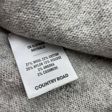 Load image into Gallery viewer, Unisex Country Road, wool blend knit hooded cardigan, discolouration neck &amp; cuffs, FUC, size 1,  