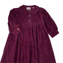 Load image into Gallery viewer, Girls Target, vintage mulberry chunky cord cotton dress, EUC, size 3, L: 64cm