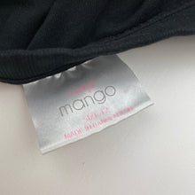 Load image into Gallery viewer, Girls Mango, black cotton t-shirt dress, EUC, size 12, L: 68cm