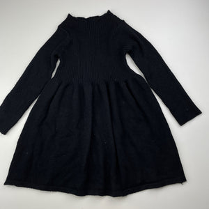 Girls Anko, soft feel stretchy knit long sleeve dress, GUC, size 3, L: 49cm