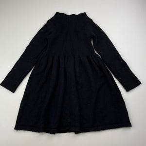 Girls Anko, soft feel stretchy knit long sleeve dress, GUC, size 3, L: 49cm