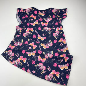 Girls Milkshake, lightweight nightie / night dresss, butterflies, L: 63cm, FUC, size 6,  