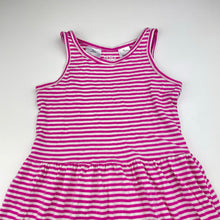 Load image into Gallery viewer, Girls Carters, striped cotton casual dress, EUC, size 3, L: 51cm