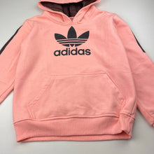 Load image into Gallery viewer, Girls Adidas, fleece lined hoodie sweater, labels, removed, armpit to armpit: 40cm, shoulder to cuff: 45cm, FUC, size 7-8,  