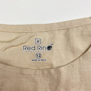 Girls Red Ring, lightweight short sleeve top, armpit to armpit: 41.5cm, EUC, size 12,  