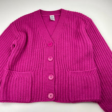 Load image into Gallery viewer, Girls Target, pink chunky knit cardigan, GUC, size 12,  
