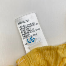 Load image into Gallery viewer, Girls Anko, yellow floral cropped viscose top, EUC, size 12,  