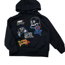 Load image into Gallery viewer, Boys LC Waikiki, black hoodie sweater, skull, EUC, size 5-6,  