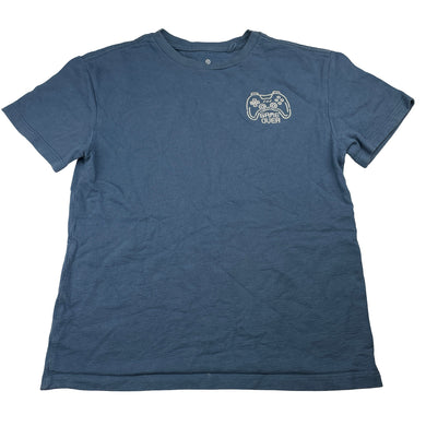 Boys Target, blue knit cotton tee / top, gaming, GUC, size 10,  