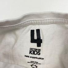 Load image into Gallery viewer, Girls Cotton On, white cotton tee / top, butterfly, GUC, size 4,  