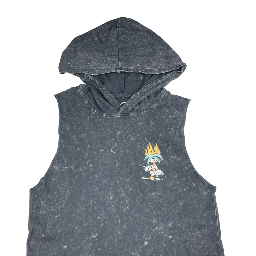 Boys KID, cotton hooded sleeveless tee / top, GUC, size 10,  