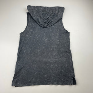 Boys KID, cotton hooded sleeveless tee / top, GUC, size 10,  